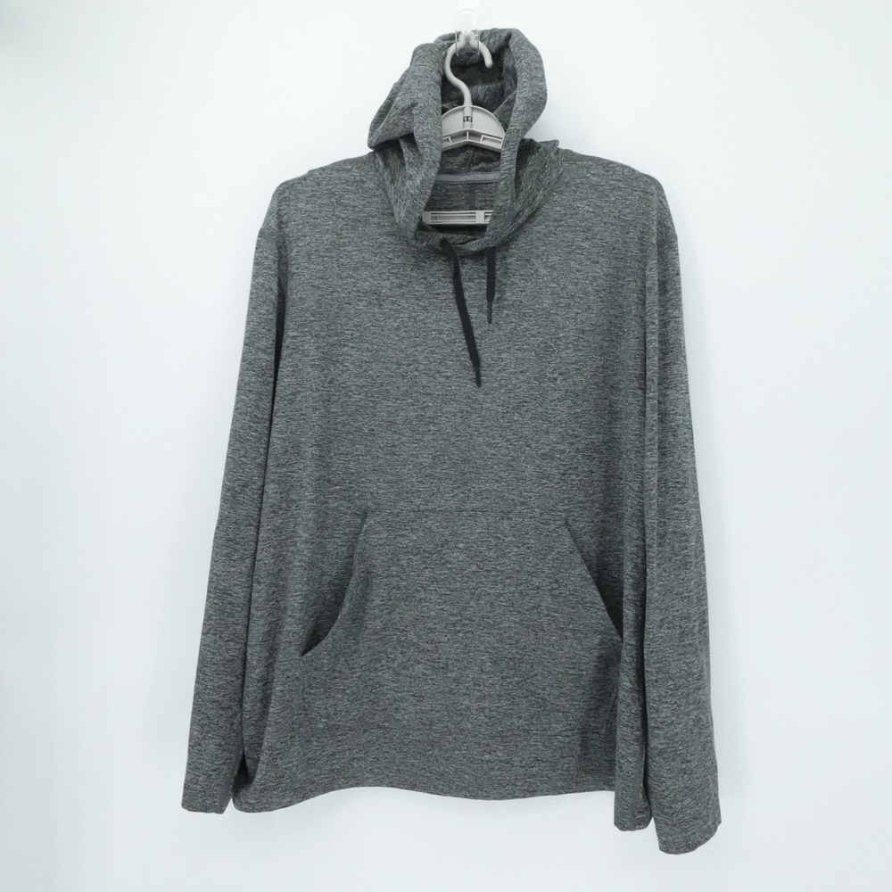 Lululemon Hoodie Mens XXL Gray Soft Jersey Pullover Sweatshirt Athletic Casual